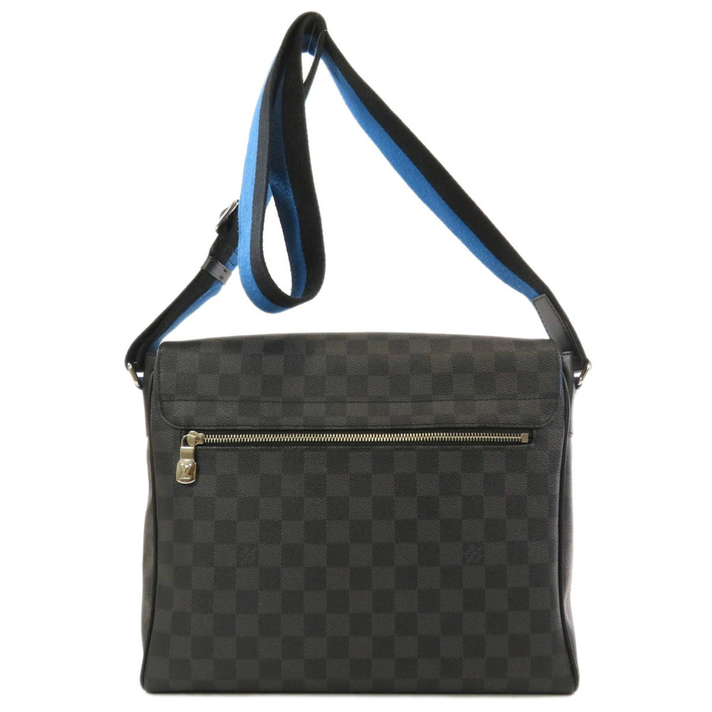 Louis Vuitton Graphite Shoulder Bag Damier District Canvas NM Black